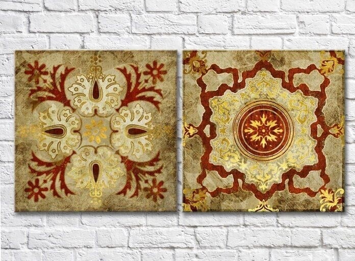 Pictură ArtPoster India Gold retro ethnic 1 (3417506)