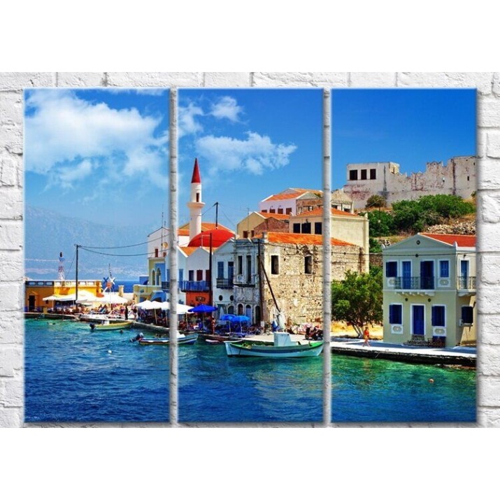 Pictură Magic Color Meisti Island and Moored Boats (3469192)