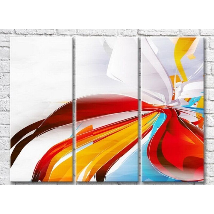 Картина Magic Color Red/Yellow lines abstract (3499088)