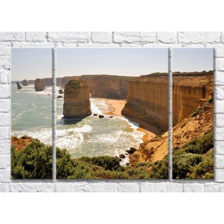 Pictură Magic Color Steep seashore and stone block (3469163)