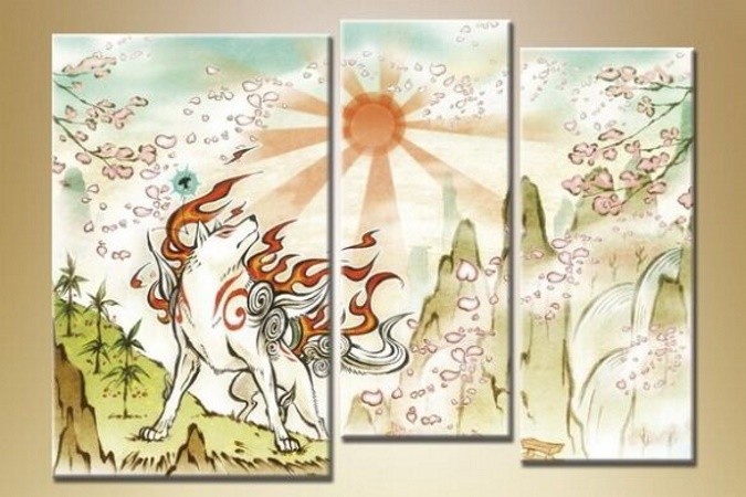Картина Magic Color Triptych Abstraction 122 (1609980)
