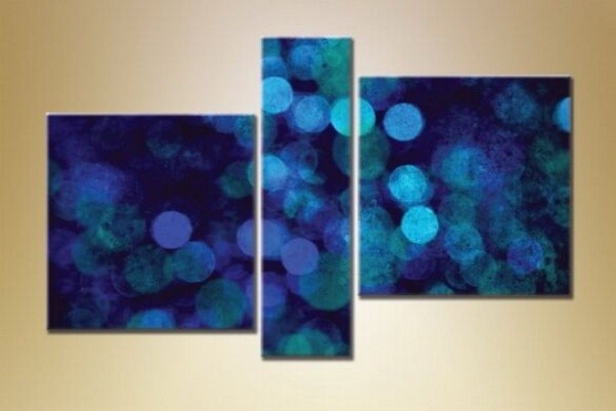 Pictură Magic Color Triptych Abstraction 125 (1609983)