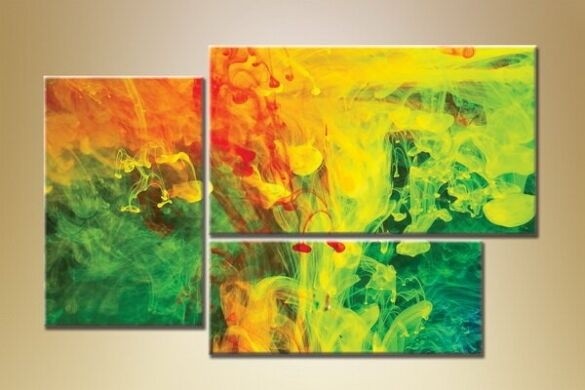 Pictură Magic Color Triptych Abstraction 121 (1609994)