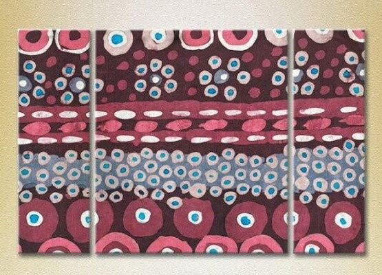 Картина Magic Color Triptych Abstraction Burgundy/Blue (2229456)