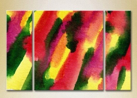 Картина Magic Color Triptych Abstraction Yellow/Green (2229464)