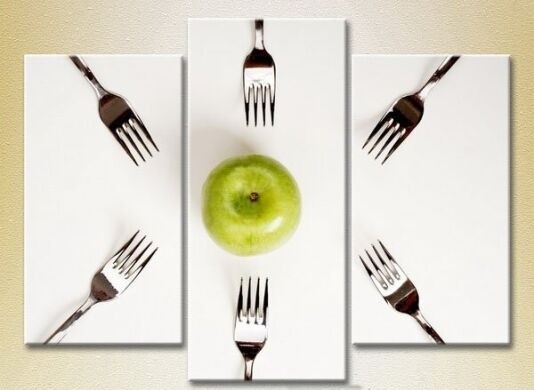 Картина Magic Color Triptych Apple and Six Forks (2698743)