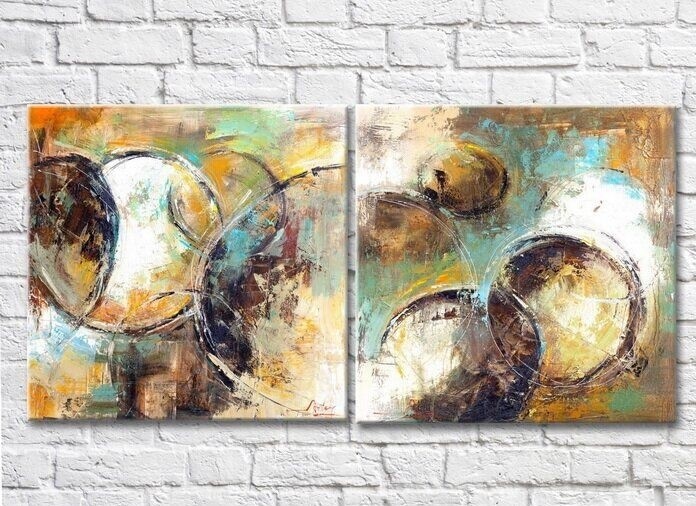 Картина ArtPoster Oil knife painting modern abstract (3417512)