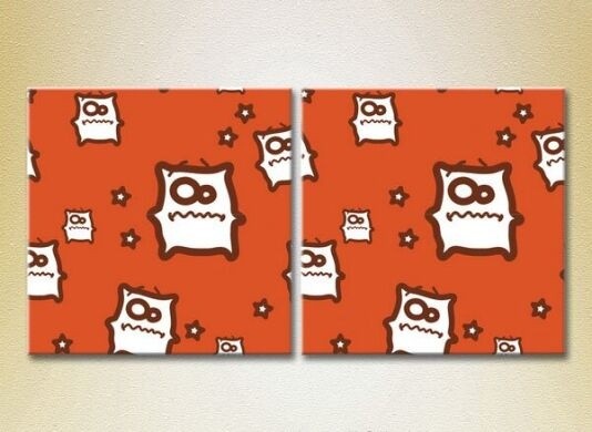 Pictură ArtPoster Orange monsters (2225795)