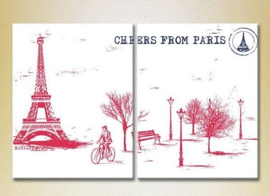 Картина ArtPoster Paris graphic 01 (2502505)