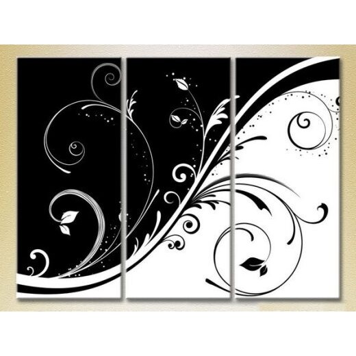 Картина Magic Color Triptych Black and White Patterns (2229574)