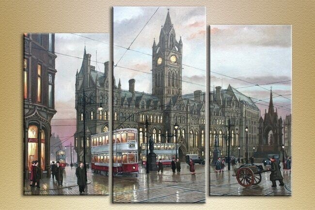 Картина Magic Color Triptych Cities and Countries (2658676)