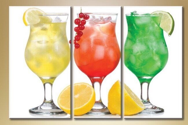Pictură Magic Color Triptych Cocktails 3 (1547225)
