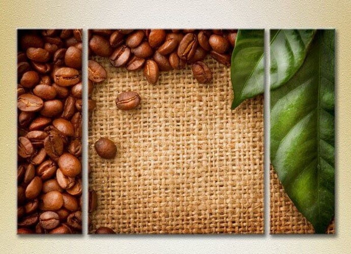 Картина Magic Color Triptych Grains on Burlap (2698641)