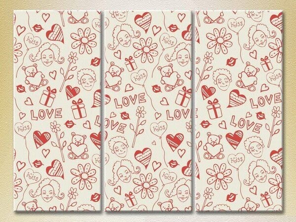 Картина Magic Color Triptych Love (2229499)