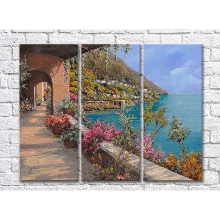 Картина ArtPoster Terrace with Columns Overlooking the Sea (3470943)
