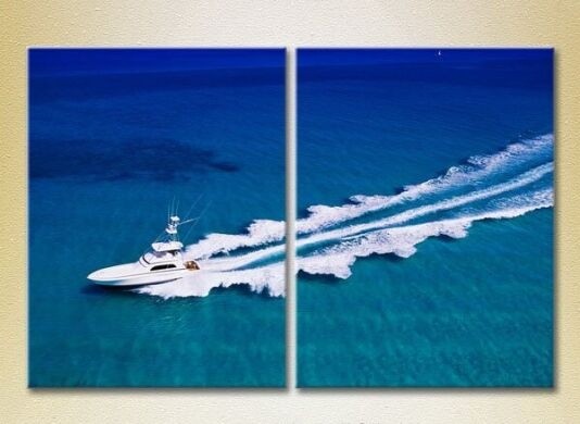 Pictură ArtPoster The boat cut through the water 03 (2164419)