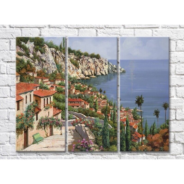 Картина ArtPoster The Town on the rocky Coast (3470932)
