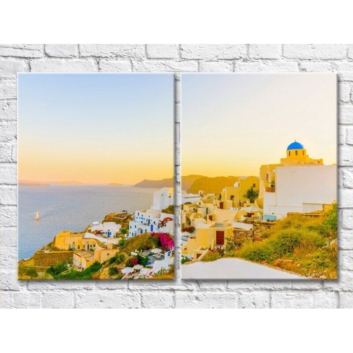 Pictură ArtPoster Thira island in sunlight (3453784)