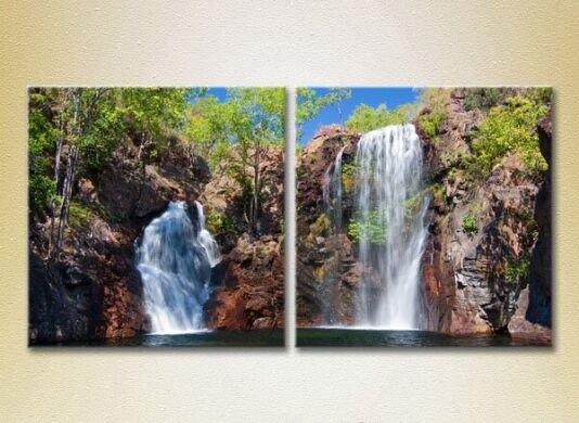 Картина ArtPoster Waterfall in the rocks (2164447)