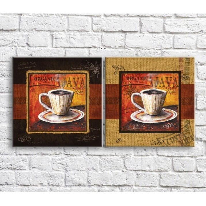 Картина ArtPoster White cups with tea in vintage style (3478709)
