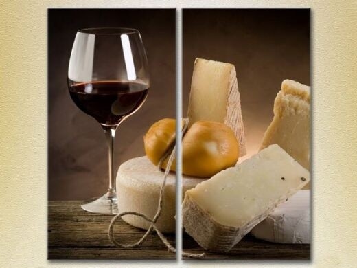 Картина ArtPoster Wine and cheese (2602726)
