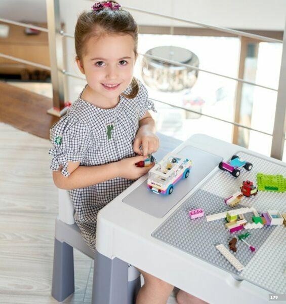 Детский столик со стулом Tega Baby Multifun (MF-001-106) Gray