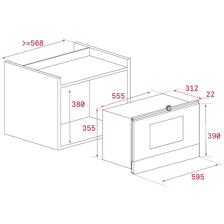 Встраиваемая микроволновая печь Teka ML 8220 BIS L ST