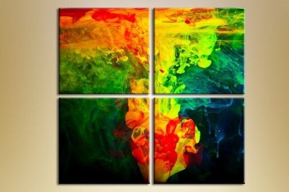 Картина Rainbow Polyptych Abstraction 062 (1409617)
