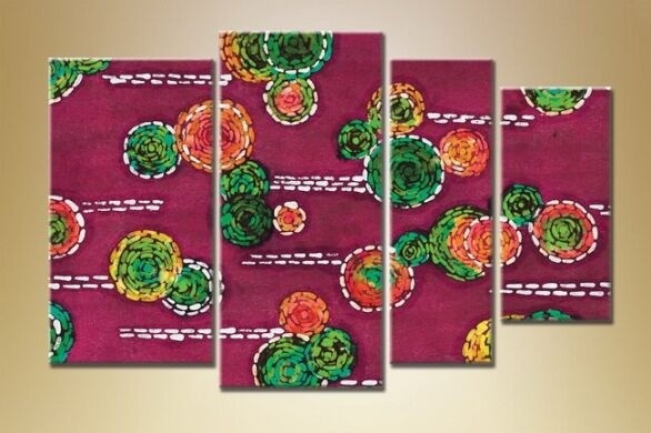 Картина Rainbow Polyptych Abstraction 198 (1609941)
