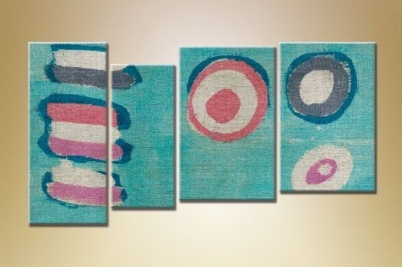 Картина Rainbow Polyptych Abstraction 199 (1609966)