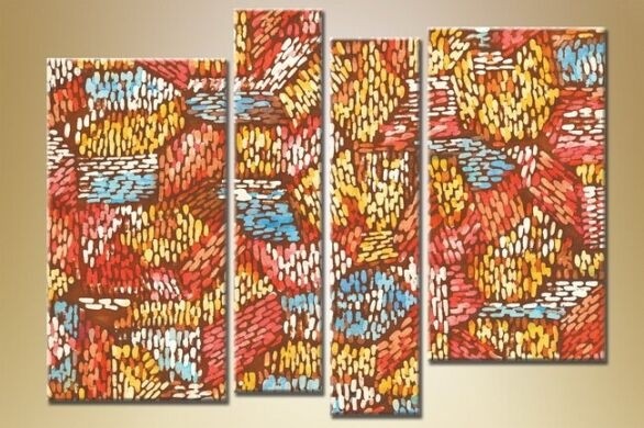 Картина Rainbow Polyptych Abstraction 217 (1609959)
