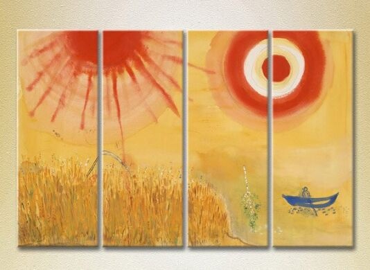 Pictură Rainbow Polyptych Abstraction Chagall 02 (2230348)