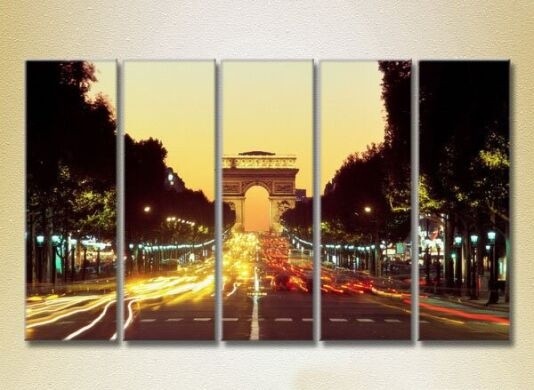 Картина Rainbow Polyptych Arc de Triomphe 004 (2224536)