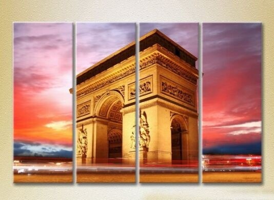 Pictură Rainbow Polyptych Arc de Triomphe 01 (2718185)