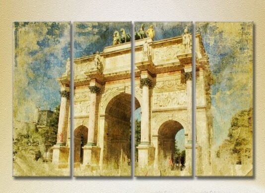 Картина Rainbow Polyptych Arc de Triomphe Carousel 02 (2718184)