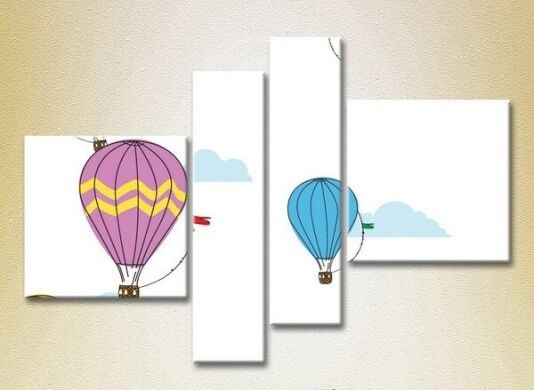 Картина Rainbow Polyptych Balloons 07 (2230522)