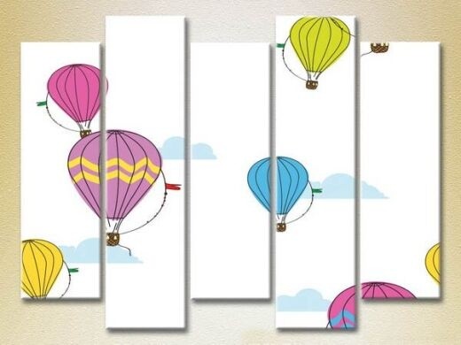 Картина Rainbow Polyptych Balloons 10 (2231757)