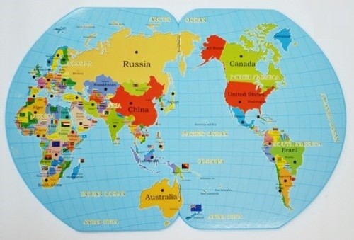 Карта мира Edujoc Map with Flags (TT4097)
