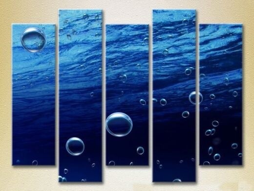 Картина Rainbow Polyptych Bubbles in the Sea 05 (2224782)