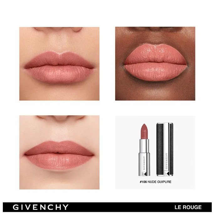 Ruj de buze Givenchy Le Rouge Luminous Matte High Coverage 106 Nude Guipure