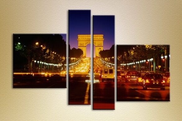 Pictură Rainbow Polyptych Cities and countries 45 (1681421)