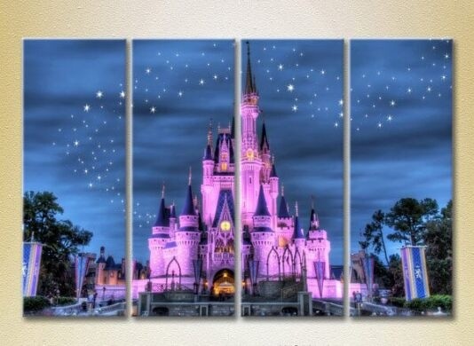 Pictură Rainbow Polyptych Disneyland France (2718123)