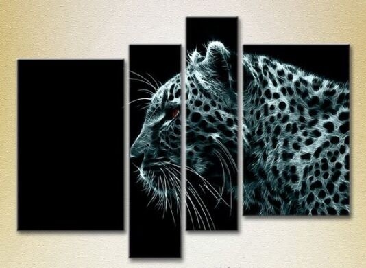 Картина Rainbow Polyptych Fire leopard (2222231)