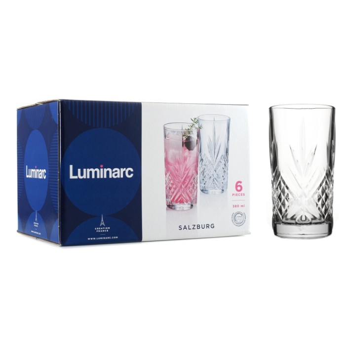 Set pahare Luminarc Salzburg 380ml 6pcs (P4185) 