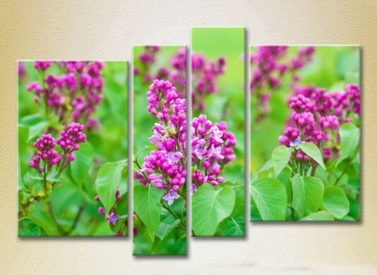 Картина Rainbow Polyptych Lilac 02 (2932357)