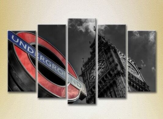Pictură Rainbow Polyptych London Underground 06 (2224515)