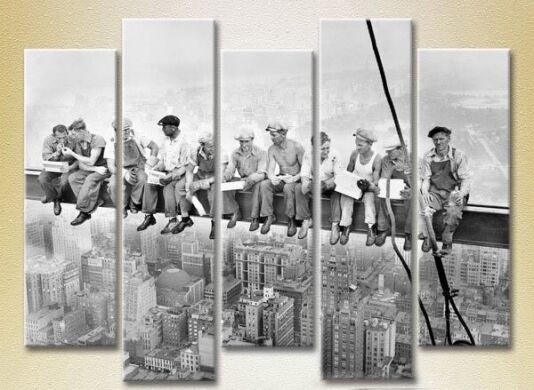 Картина Rainbow Polyptych Lunch on a skyscraper 03 (2224530)