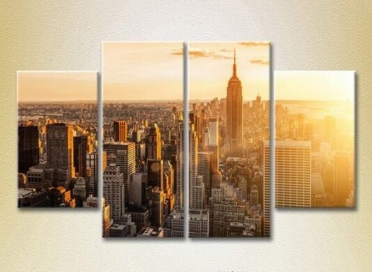 Картина Rainbow Polyptych Manhattan Sunrise 03 (2718111)