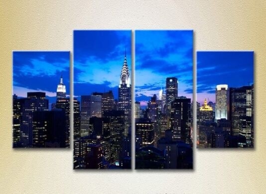 Картина Rainbow Polyptych New York Skyscrapers 02 (2718170)