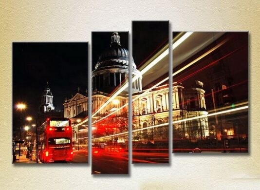 Pictură Rainbow Polyptych Night London 05 (2718167)